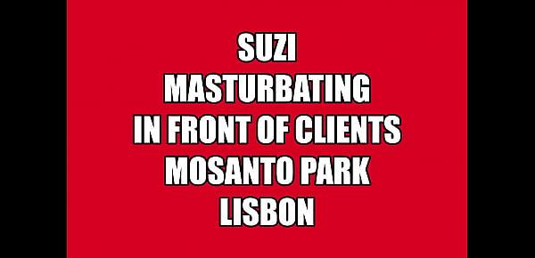  Whore Suzi masturbates in front of a client